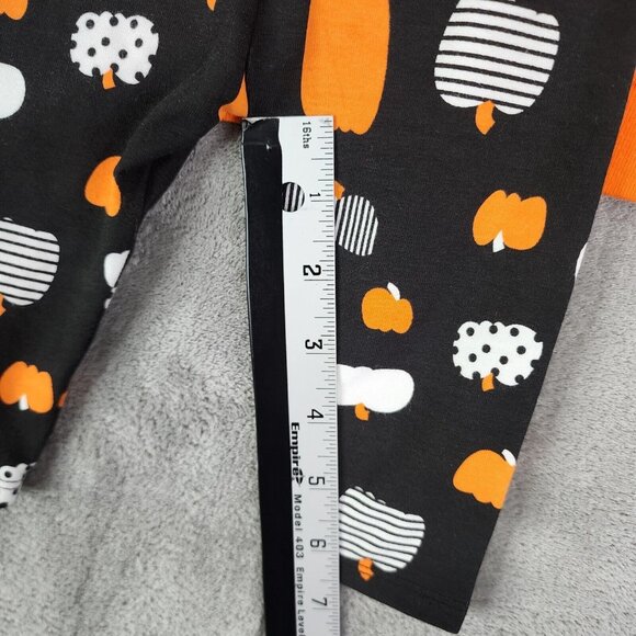 Girls Cat & Jack Little Pumpkin Sweatshirt & Legging Set Halloween 0-3 Months - Picture 9 of 11